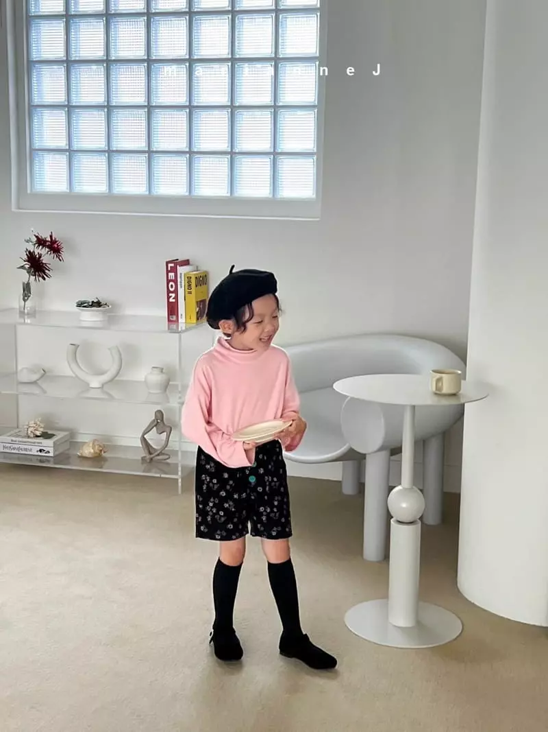 Mariannej - Korean Children Fashion - #childofig - Rib Flower Pants - 3