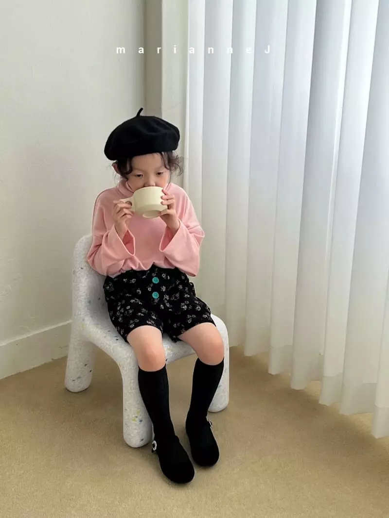 Mariannej - Korean Children Fashion - #discoveringself - Rib Flower Pants - 6