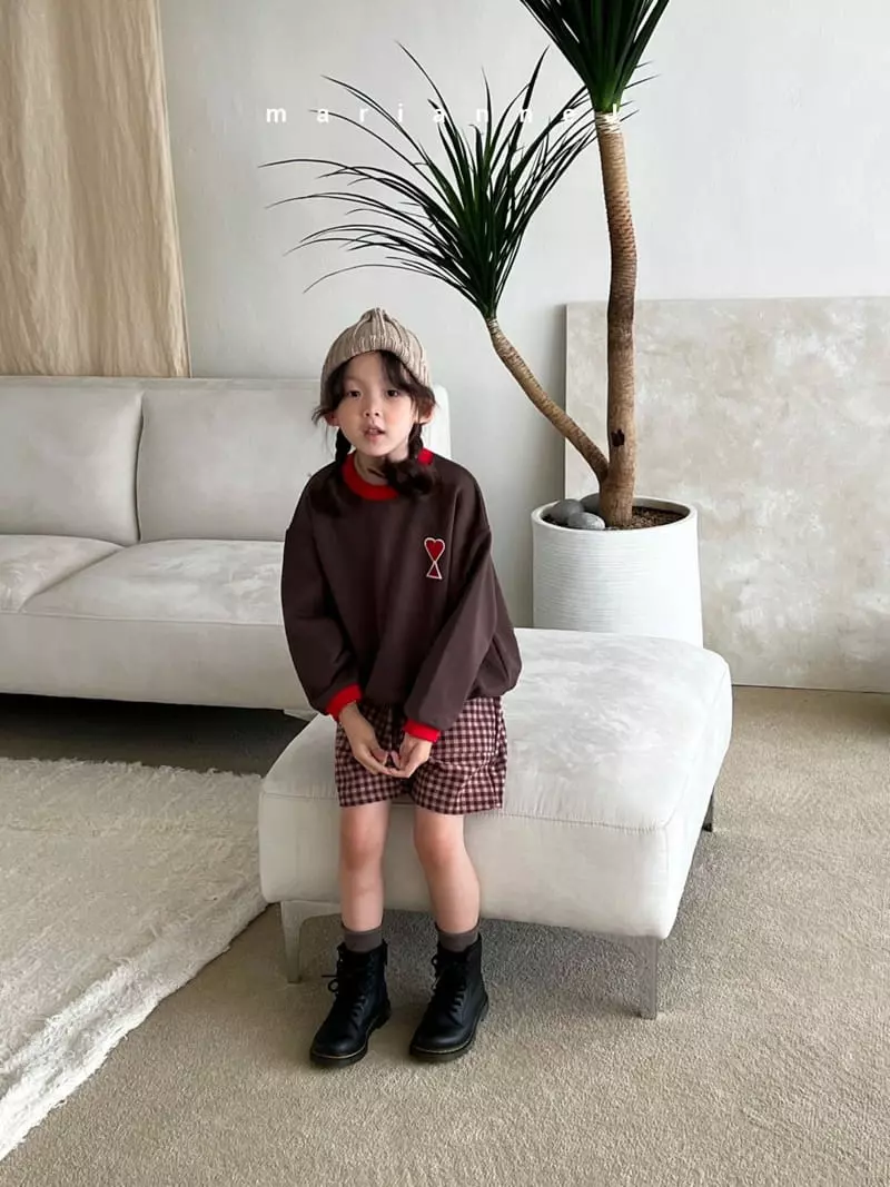 Mariannej - Korean Children Fashion - #kidzfashiontrend - Hear Embroidery Sweatshirt - 3