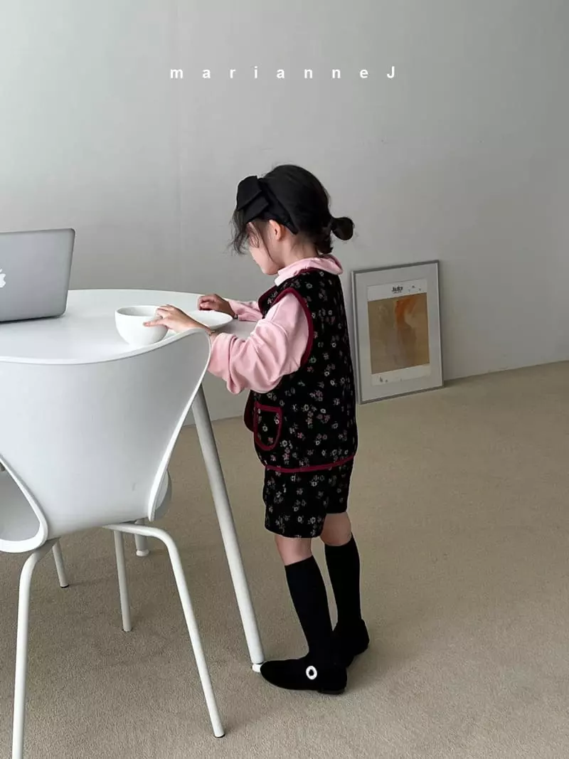 Mariannej - Korean Children Fashion - #littlefashionista - Rib Flower Vest - 11