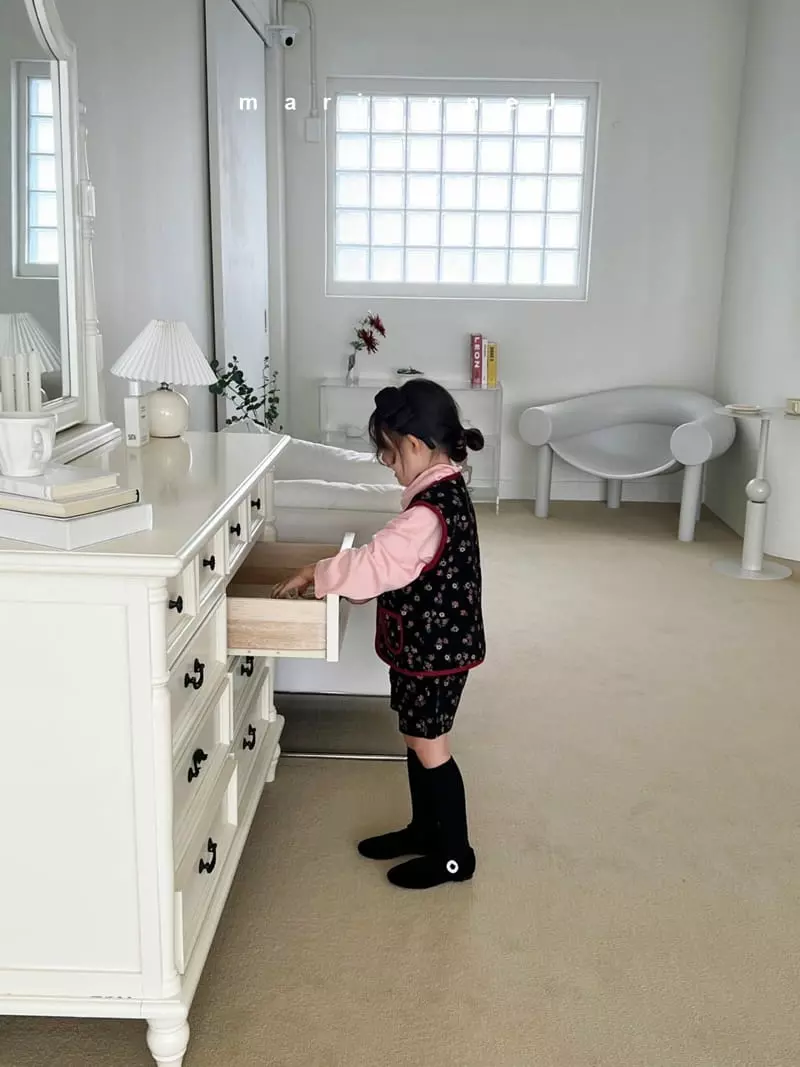 Mariannej - Korean Children Fashion - #magicofchildhood - Rib Flower Vest - 12