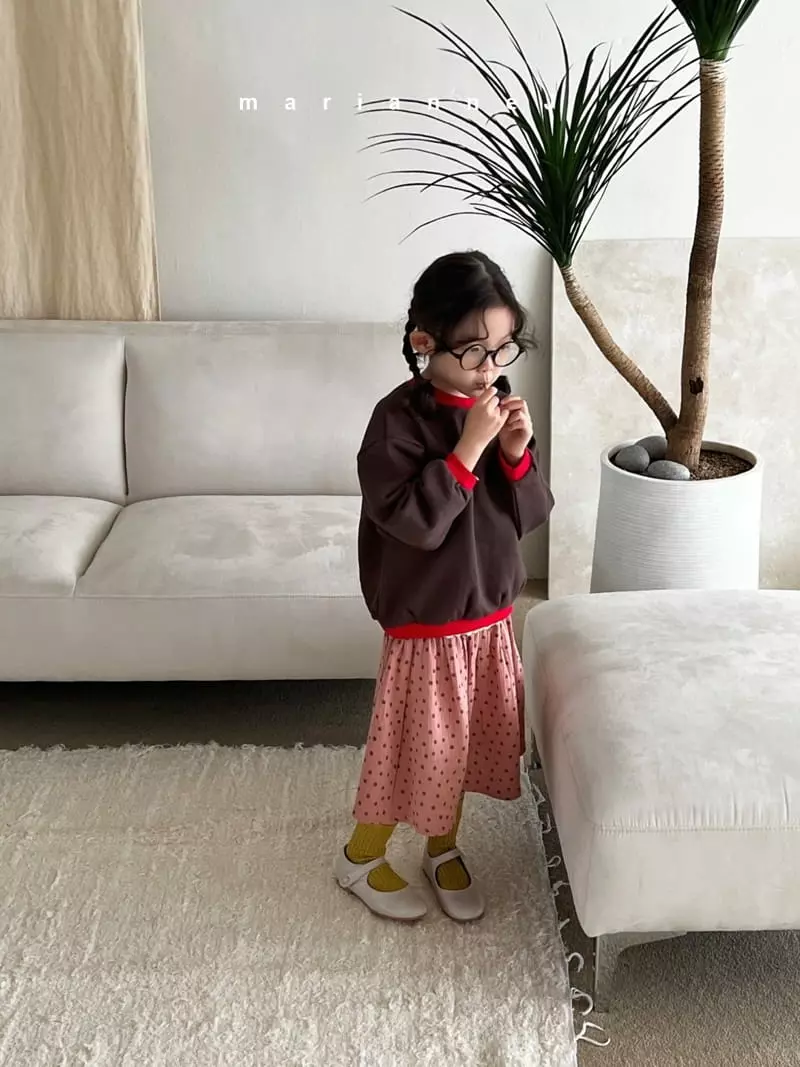 Mariannej - Korean Children Fashion - #minifashionista - Hear Embroidery Sweatshirt - 7