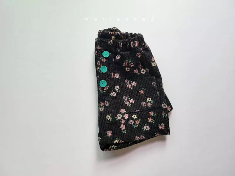 Mariannej - Korean Children Fashion - #prettylittlegirls - Rib Flower Pants