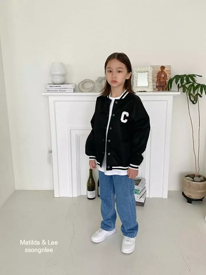 Matilda & Lee - Korean Children Fashion - #childofig - C Baseball Jumper