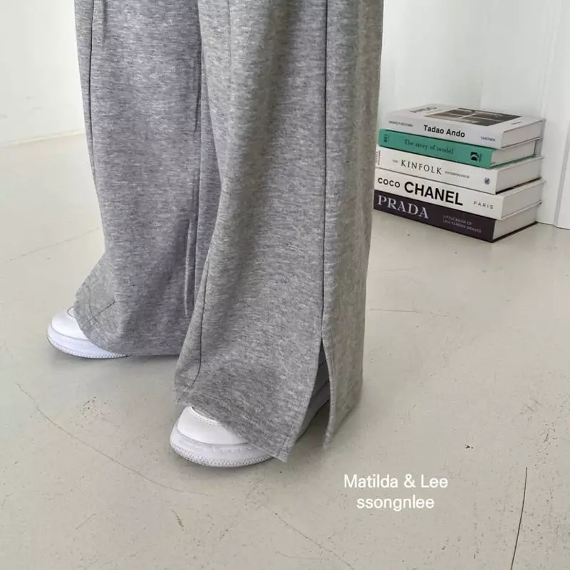 Matilda & Lee - Korean Children Fashion - #designkidswear - Slit Wide Pants - 6