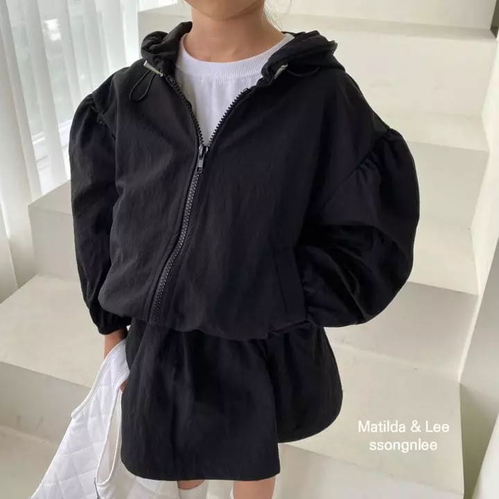 Matilda & Lee - Korean Children Fashion - #designkidswear - Hoody Shirring Windbreaker Jacket