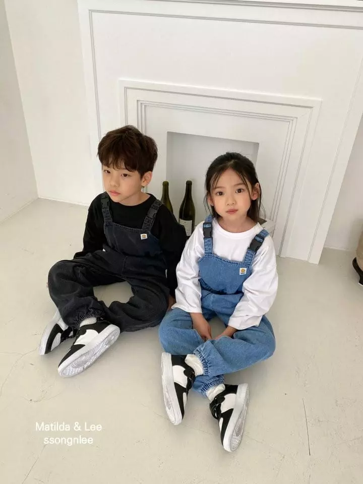 Matilda & Lee - Korean Children Fashion - #discoveringself - Denim Dungarees Pants - 10