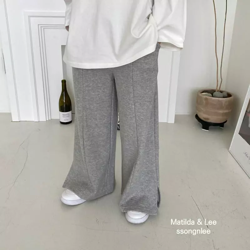 Matilda & Lee - Korean Children Fashion - #discoveringself - Slit Wide Pants - 7