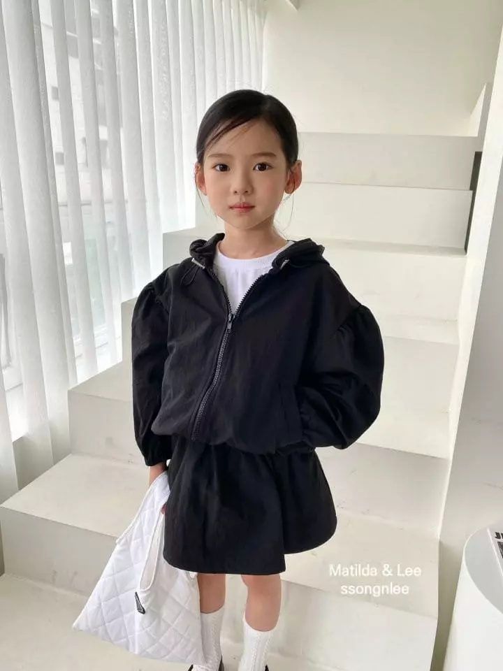 Matilda & Lee - Korean Children Fashion - #fashionkids - Hoody Shirring Windbreaker Jacket - 3