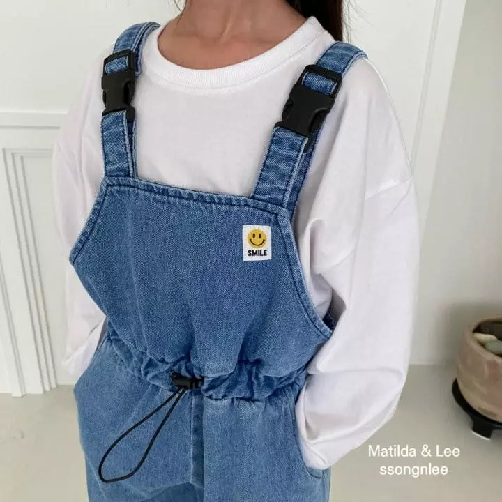 Matilda & Lee - Korean Children Fashion - #kidsshorts - Denim Dungarees Pants - 12