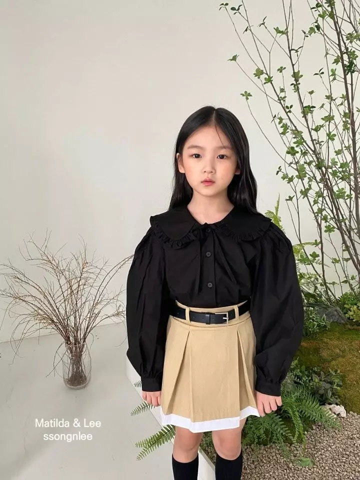 Matilda & Lee - Korean Children Fashion - #kidsshorts - Collar Blouse - 11