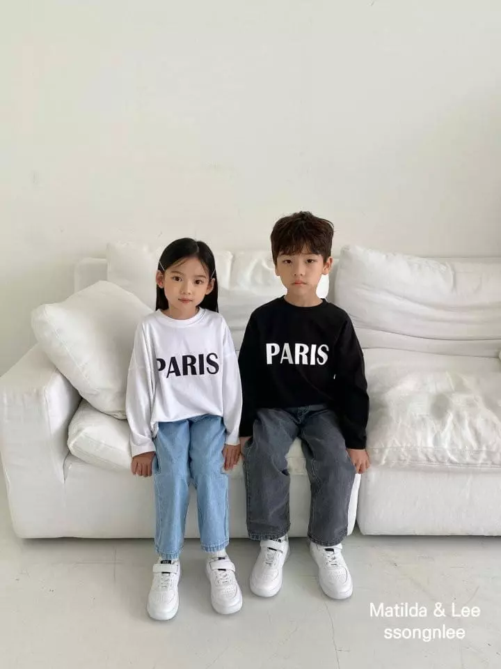 Matilda & Lee - Korean Children Fashion - #kidsshorts - Paris Tee - 8