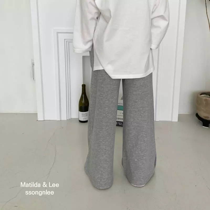 Matilda & Lee - Korean Children Fashion - #kidsstore - Slit Wide Pants - 10