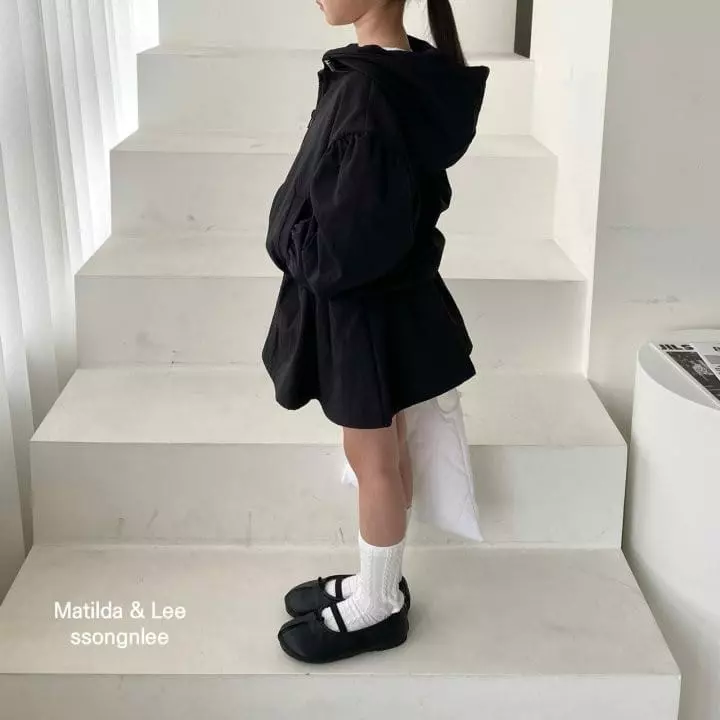 Matilda & Lee - Korean Children Fashion - #kidsstore - Hoody Shirring Windbreaker Jacket - 5