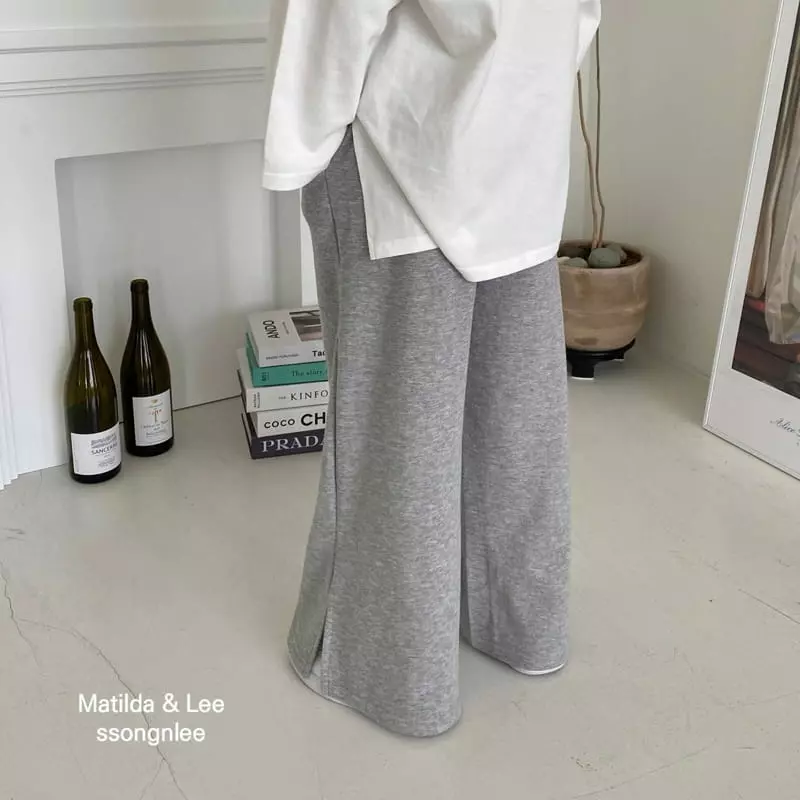 Matilda & Lee - Korean Children Fashion - #kidzfashiontrend - Slit Wide Pants - 11