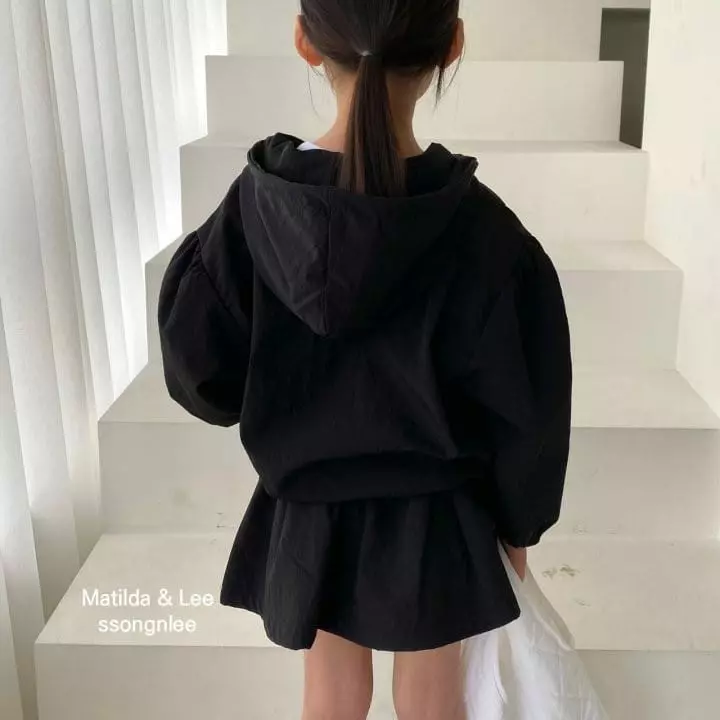 Matilda & Lee - Korean Children Fashion - #kidzfashiontrend - Hoody Shirring Windbreaker Jacket - 6
