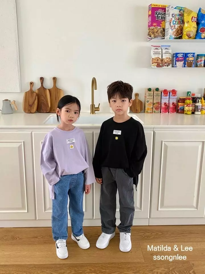 Matilda & Lee - Korean Children Fashion - #prettylittlegirls - Smile Patch Tee - 9