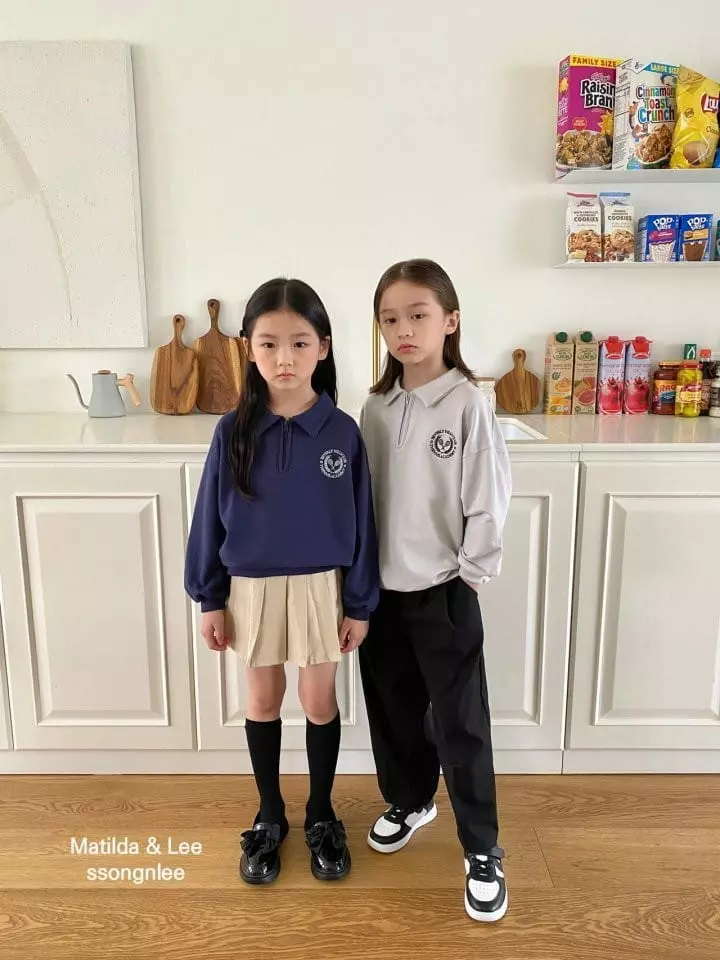 Matilda & Lee - Korean Children Fashion - #prettylittlegirls - Tennis Collar Tee