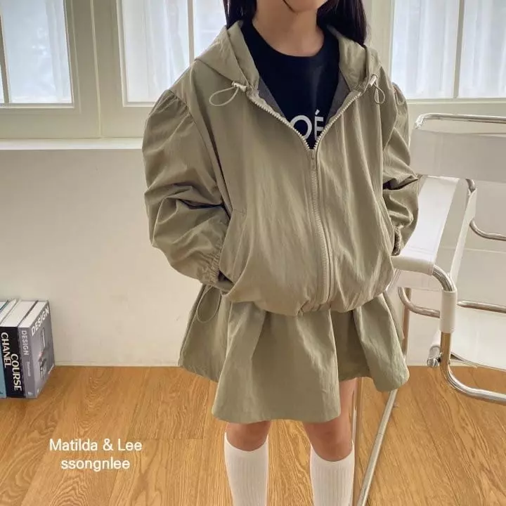 Matilda & Lee - Korean Children Fashion - #prettylittlegirls - Hoody Shirring Windbreaker Jacket - 11