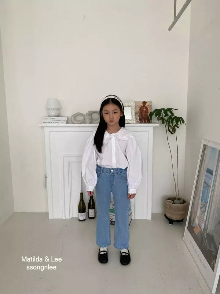 Matilda & Lee - Korean Children Fashion - #stylishchildhood - Collar Blouse - 5