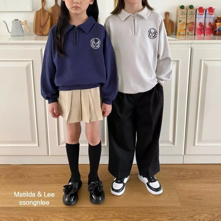 Matilda & Lee - Korean Children Fashion - #toddlerclothing - Tennis Collar Tee - 4
