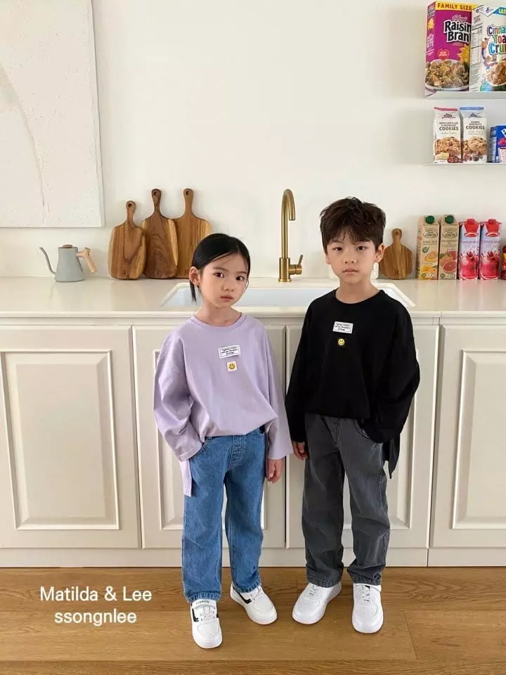 Matilda & Lee - Korean Children Fashion - #todddlerfashion - Smile Patch Tee - 10
