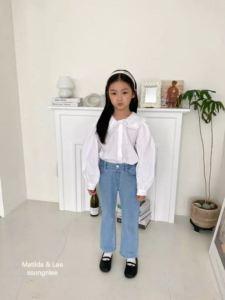 Matilda & Lee - Korean Children Fashion - #todddlerfashion - Collar Blouse - 3
