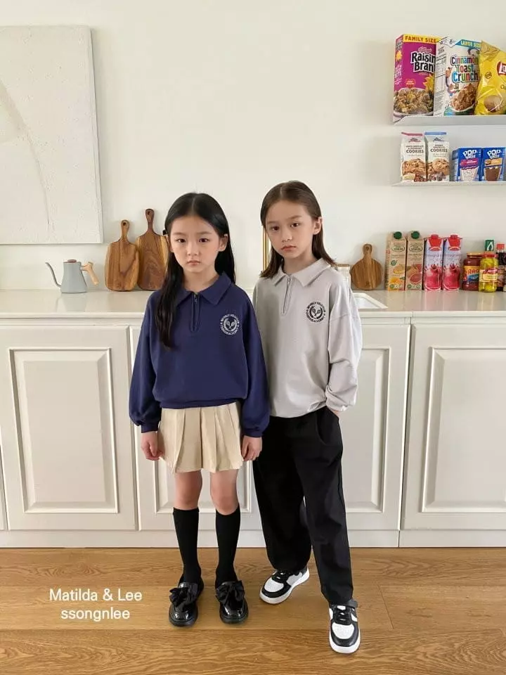 Matilda & Lee - Korean Children Fashion - #todddlerfashion - Tennis Collar Tee - 2