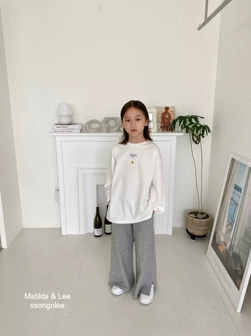 Matilda & Lee - Korean Children Fashion - #todddlerfashion - Slit Wide Pants