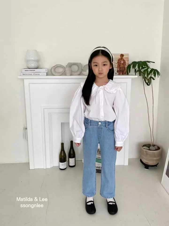 Matilda & Lee - Korean Children Fashion - #todddlerfashion - Collar Blouse - 4