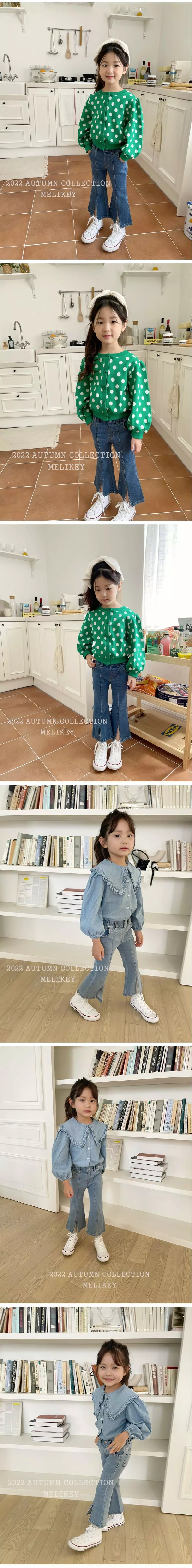 Melikey - Korean Children Fashion - #Kfashion4kids - Slit Bootscut Pants - 2