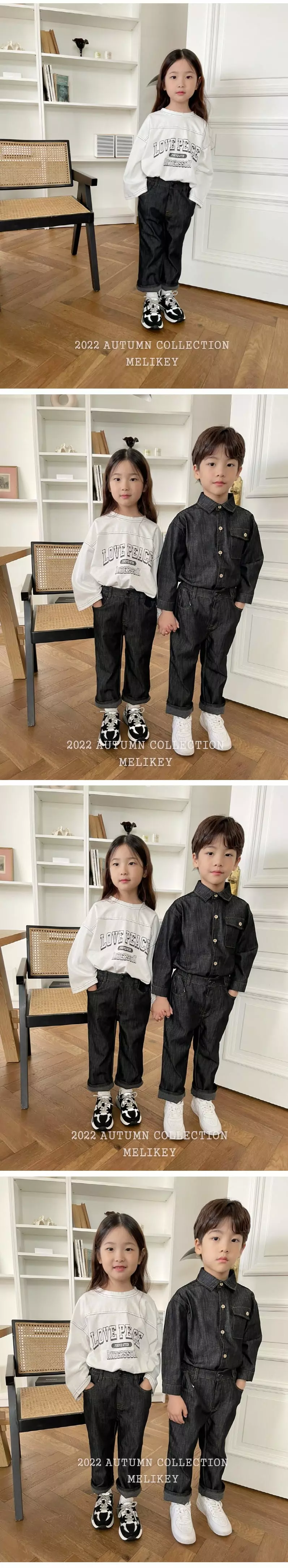 Melikey - Korean Children Fashion - #childofig - Love Slit Tee - 2