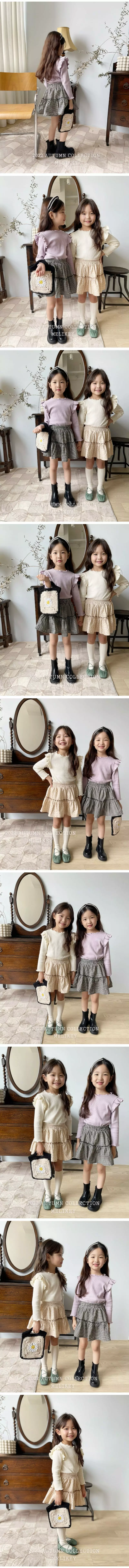 Melikey - Korean Children Fashion - #childofig - Frill Wing Tee - 2