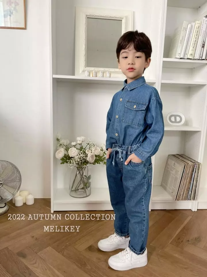 Melikey - Korean Children Fashion - #childofig - Denim Pocket Shirt