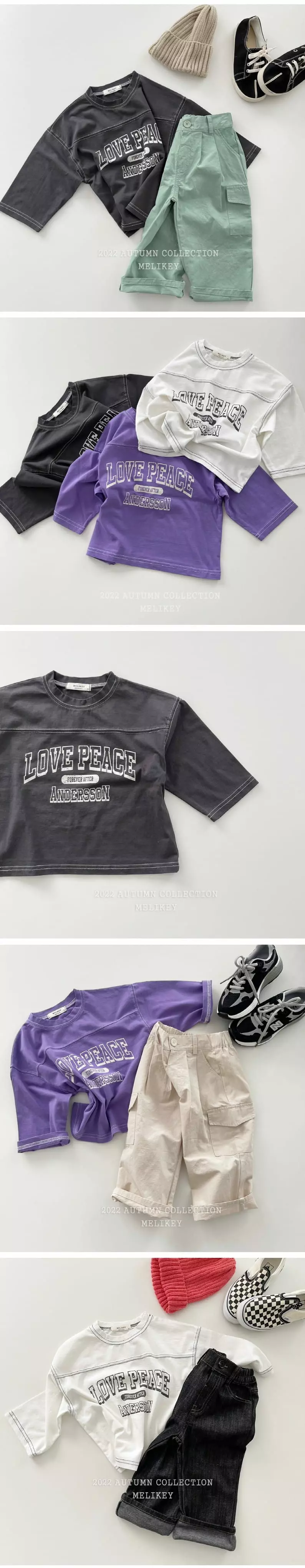 Melikey - Korean Children Fashion - #childrensboutique - Love Slit Tee - 3