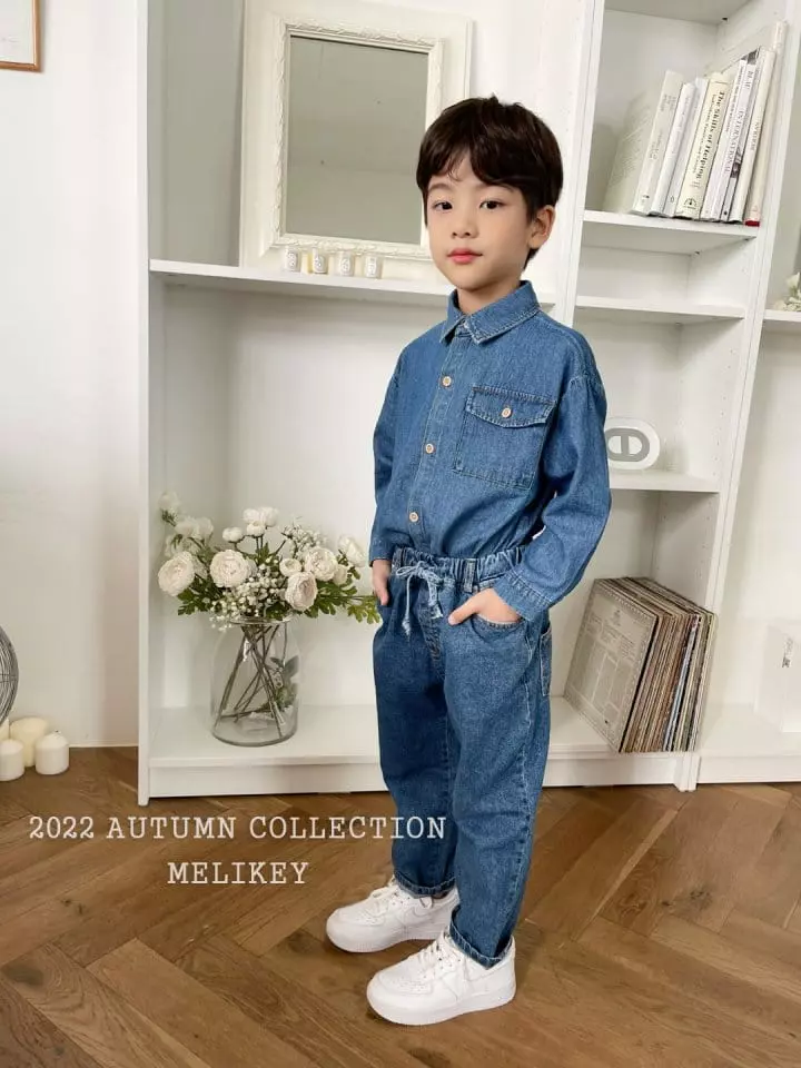 Melikey - Korean Children Fashion - #designkidswear - Denim Pocket Shirt - 3