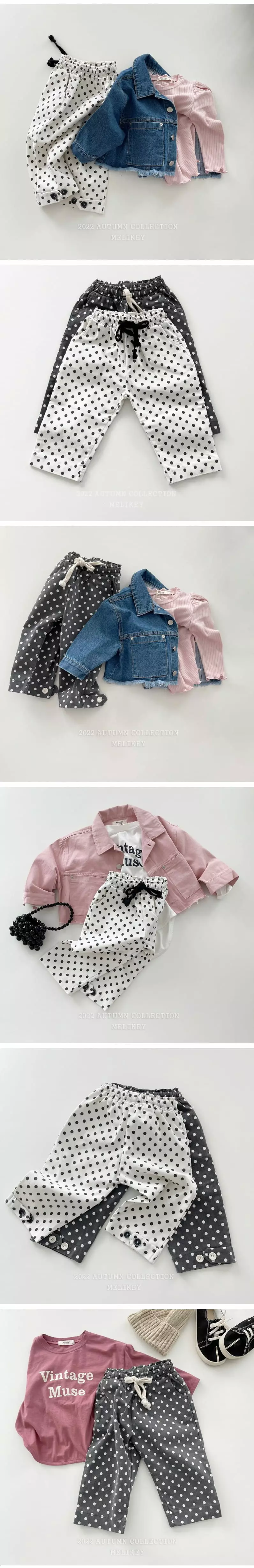 Melikey - Korean Children Fashion - #fashionkids - Dot Bijou Pants - 3