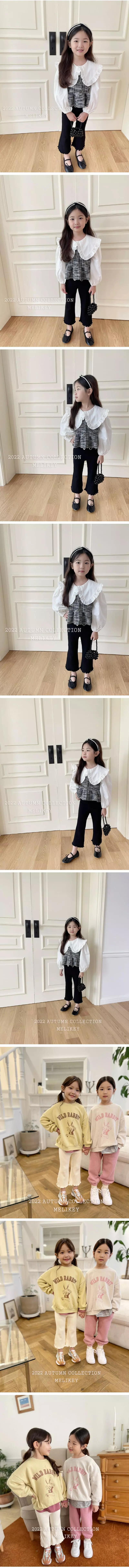 Melikey - Korean Children Fashion - #fashionkids - Knit Rib Terry Pants
