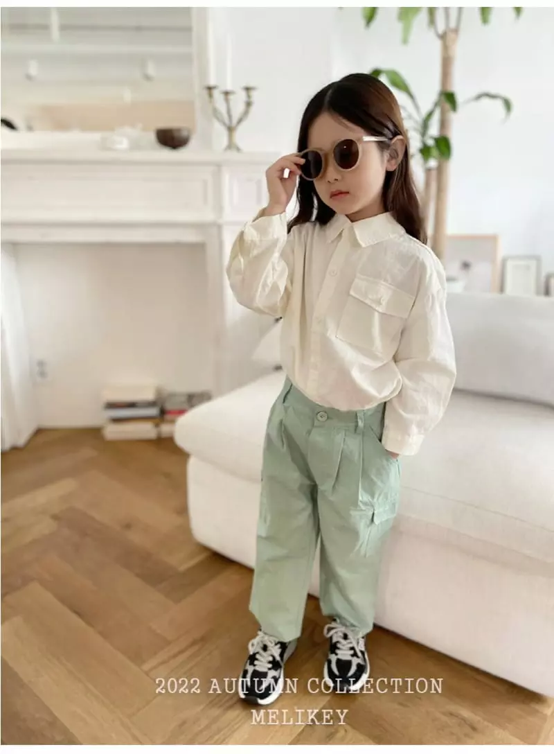 Melikey - Korean Children Fashion - #fashionkids - Muzi Pocket Shirt - 3