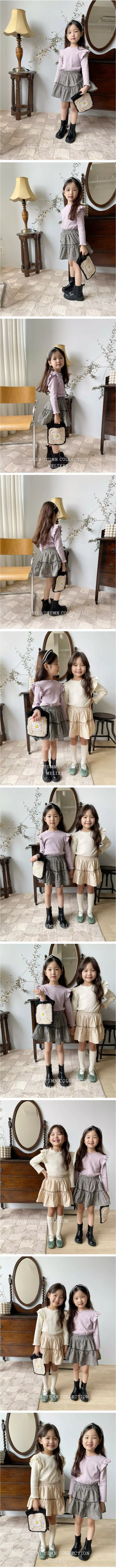 Melikey - Korean Children Fashion - #kidsshorts - Popcorn Cancan Skrit