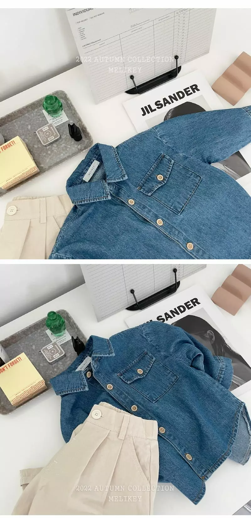 Melikey - Korean Children Fashion - #kidsstore - Muzi Pocket Shirt - 5