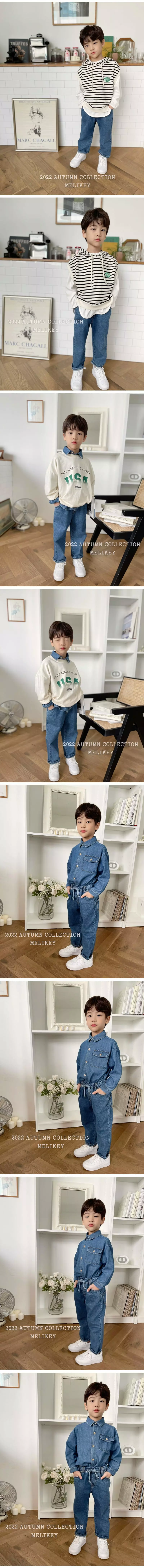 Melikey - Korean Children Fashion - #kidsstore - Basic Jeanas - 2