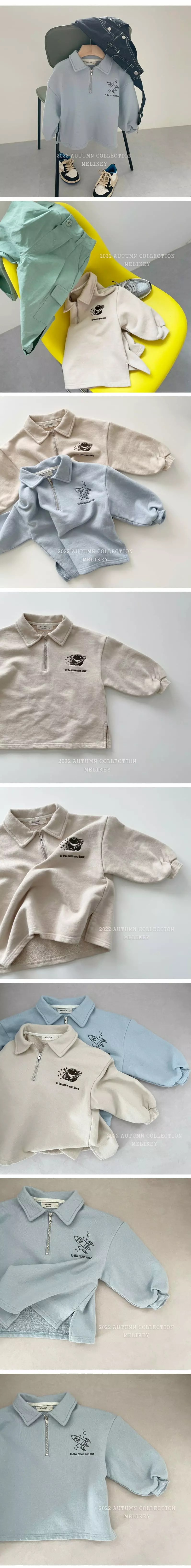 Melikey - Korean Children Fashion - #kidzfashiontrend - Nuri Zip-up Sweatshirt - 3
