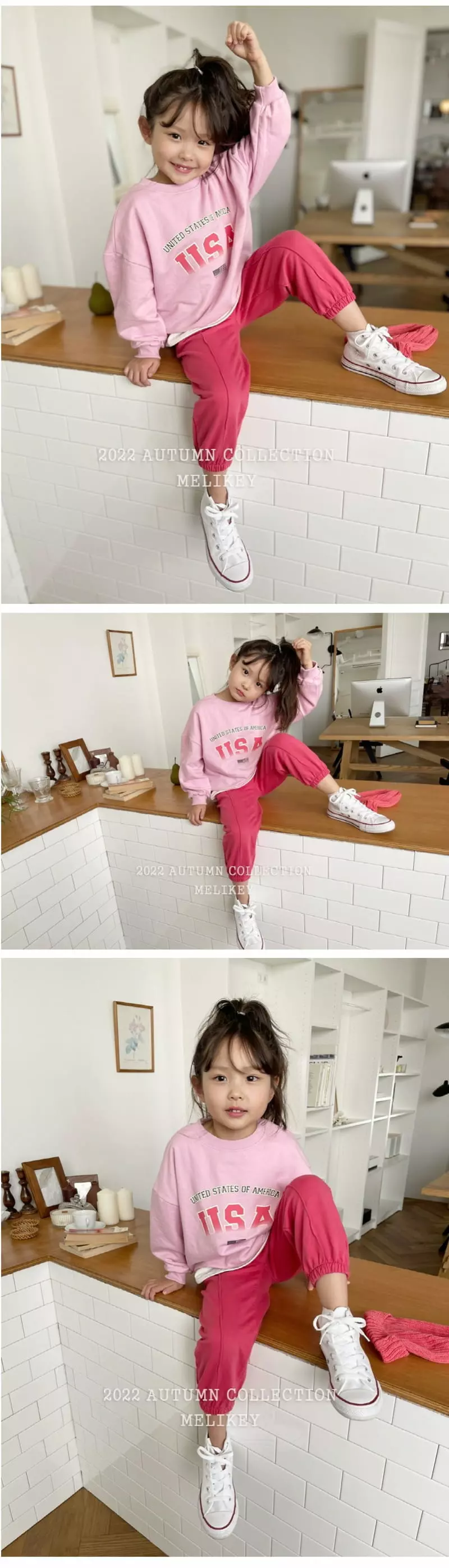 Melikey - Korean Children Fashion - #kidzfashiontrend - USA Sweatshirt - 2
