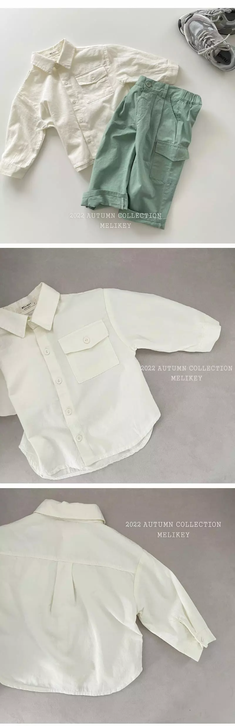 Melikey - Korean Children Fashion - #kidzfashiontrend - Muzi Pocket Shirt - 6