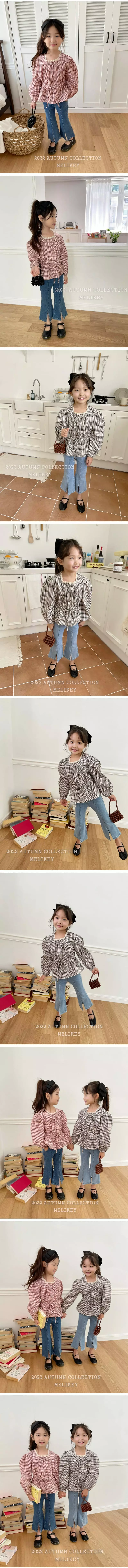 Melikey - Korean Children Fashion - #kidzfashiontrend - Slit Bootscut Pants