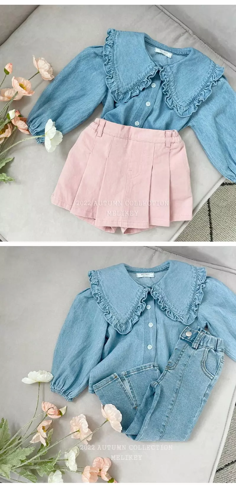 Melikey - Korean Children Fashion - #littlefashionista - 22 Denim Bloue - 3