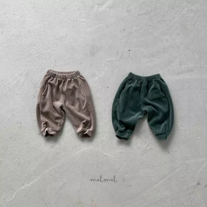 Melmel - Korean Baby Fashion - #babyboutiqueclothing - Veloure Pants
