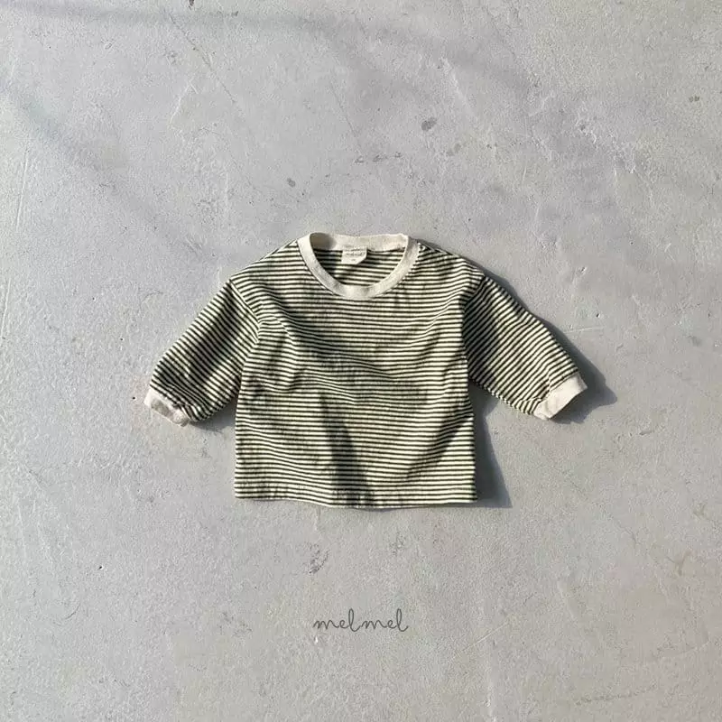 Melmel - Korean Baby Fashion - #babylifestyle - Color Stripes Tee - 9