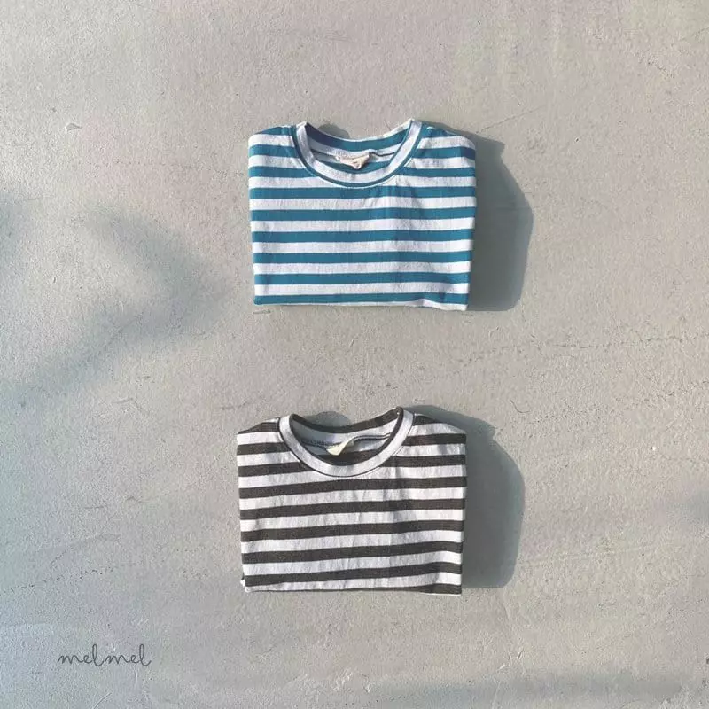 Melmel - Korean Baby Fashion - #babylifestyle - Stripes Tee